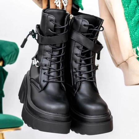 Frauenstiefel mit 3WL62 schwarzem Fell Mei