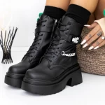Frauenstiefel mit 3WL62 schwarzem Fell Mei