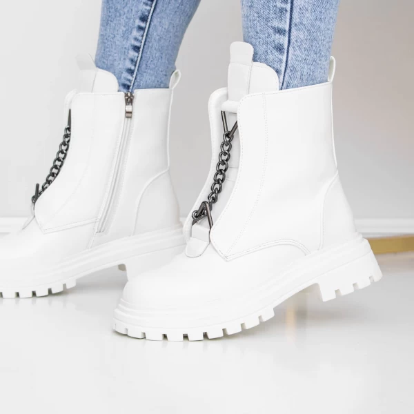 Frauenstiefel mit 3WL11 Fell Weiß Mei