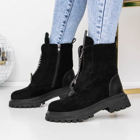 Frauenstiefel mit 3WL11 Fell Black | Mei