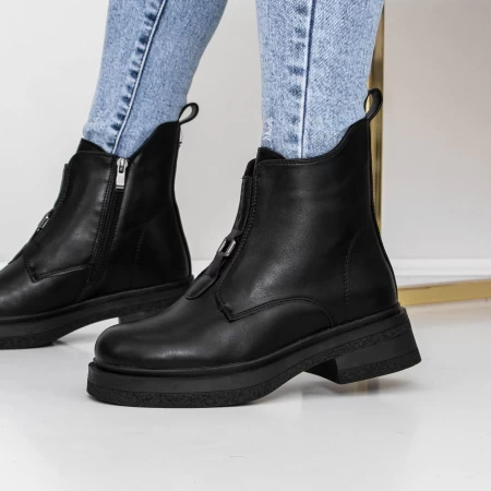 Frauenstiefel mit 3WL12 -Fellschwarz Mei