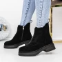 Frauenstiefel mit 3WL12 -Fellschwarz Mei