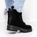 Frauenstiefel mit 3WL12 -Fellschwarz Mei
