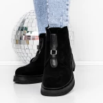Frauenstiefel mit 3WL12 -Fellschwarz Mei