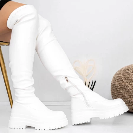 Stiefel auf der 3WL56 -weißen Plattform Mei