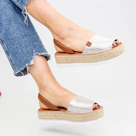 Sandalen auf dem WH1933 Silber Mei
