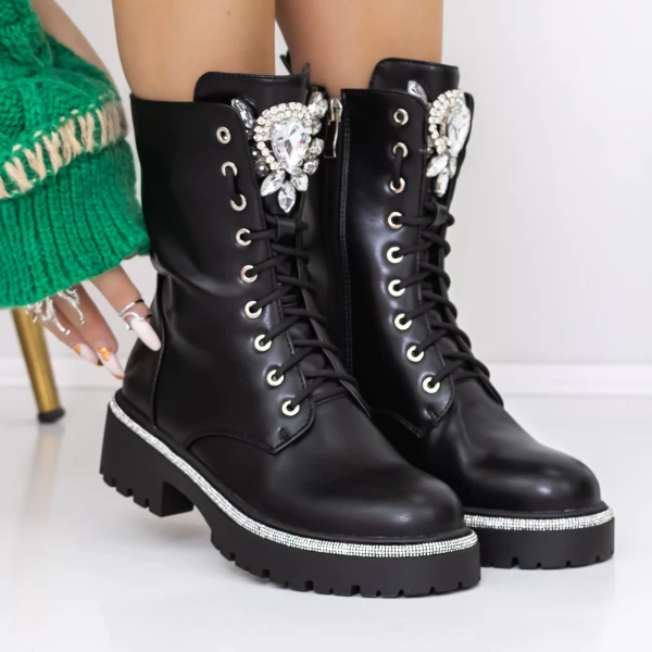 Frauenstiefel im Frühling-Jesień 3 Zw12 Black | Mei