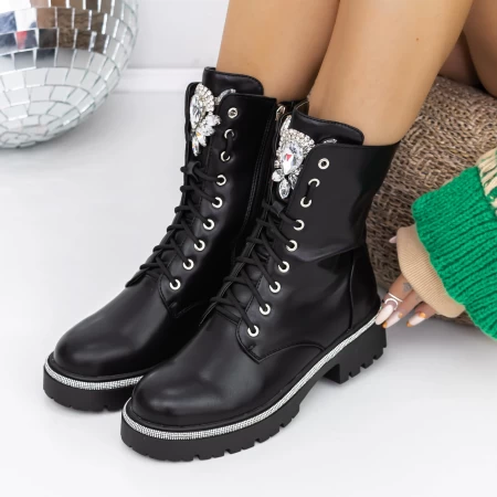 Frauenstiefel im Frühling-Jesień 3 Zw12 Black | Mei