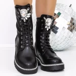 Frauenstiefel im Frühling-Jesień 3 Zw12 Black | Mei