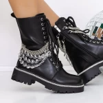 Frauenstiefel im Frühling-Jesień 3 Zw11 Black | Mei