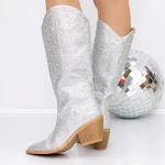 Sandalen mit nackten Fingern 3W10 Silber Mei