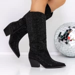 Sandalen mit nackten Fingern 3 Zw10 schwarz | Mei