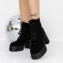 Kurze Stiefel mit einer dicken Absatz 3yl12 Black | Mei