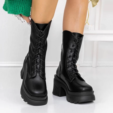 Frauenstiefel im Frühling-Jessień 3yl5 Black | Mei