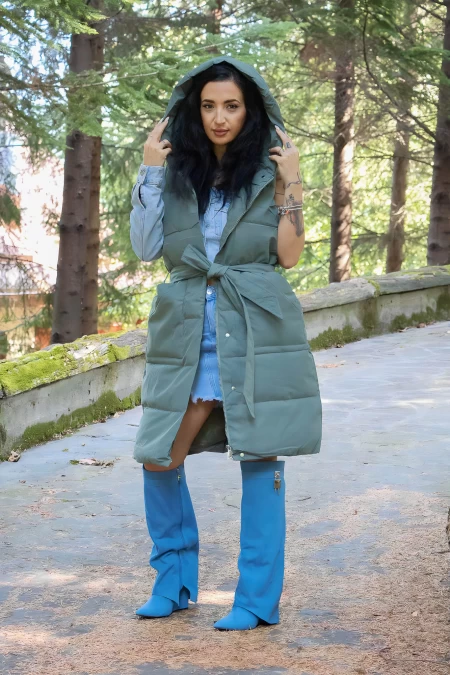 Frauen V913 Khaki Vest | Mode