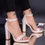 Sandalen mit einer dicken Ferse xkk222 nackt | Mei