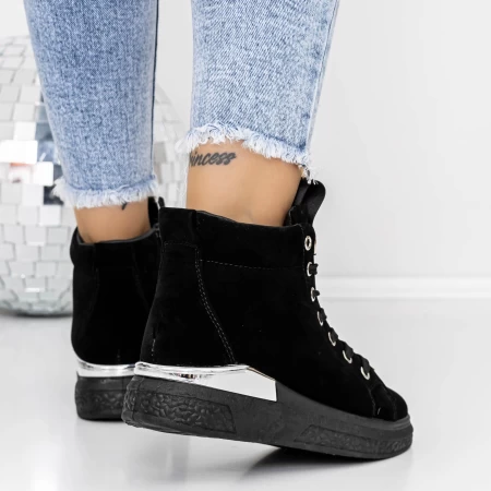 Frauenstiefel mit 3ykq7 Fell Black | Mei