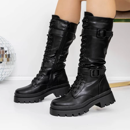 Low Heels von Frauen 3H6 Schwarz Mei