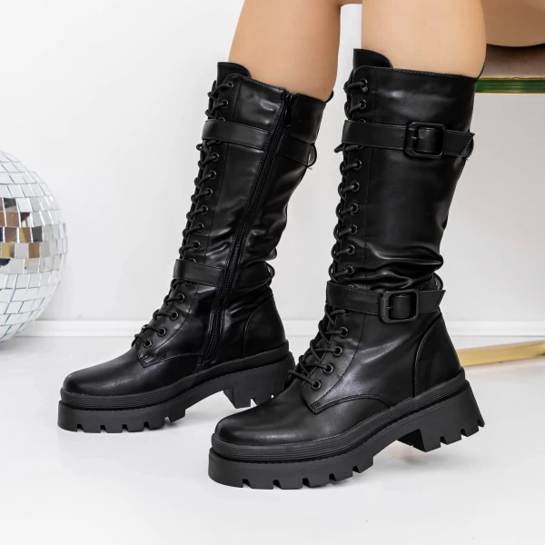 Low Heels von Frauen 3H6 Schwarz Mei
