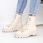 Frauenstiefel mit 3H5 Fell Beige Mei