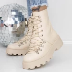 Frauenstiefel mit 3H5 Fell Beige Mei