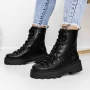 Frauenstiefel mit 3H5 Fell schwarz | Mei
