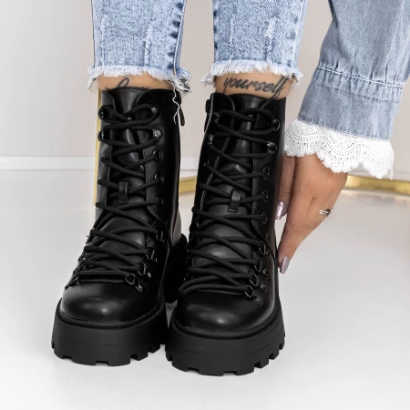 Frauenstiefel mit 3H5 Fell schwarz | Mei