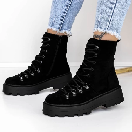 Frauenstiefel mit 3H5 Fell schwarz | Mei