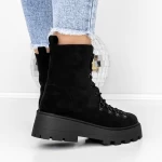 Frauenstiefel mit 3H5 Fell schwarz | Mei