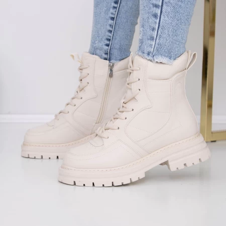 Frauenstiefel mit Pelz 3mx23 Beige | Mei