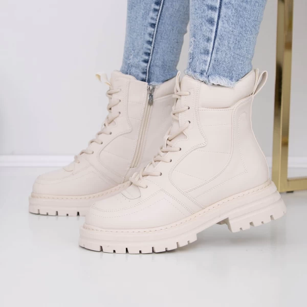 Frauenstiefel mit Pelz 3mx23 Beige | Mei