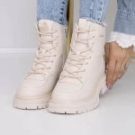 Frauenstiefel mit Pelz 3mx23 Beige | Mei