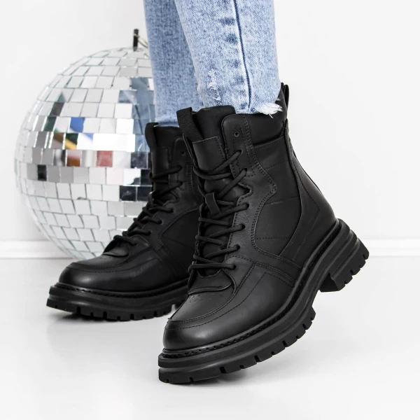 Frauenstiefel mit Pelz 3mx23 schwarz | Mei