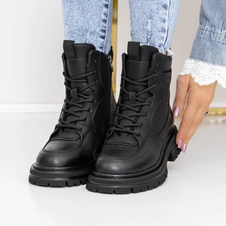Frauenstiefel mit Pelz 3mx23 schwarz | Mei