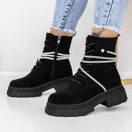 Frauenstiefel mit Pelz 3mx19 Black | Mei