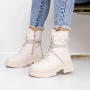 Frauenstiefel mit 3mx19 Fur Beige | Mei
