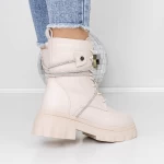Frauenstiefel mit 3mx19 Fur Beige | Mei