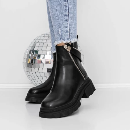 Frauenstiefel mit Pelz 3mx16 schwarz | Mei