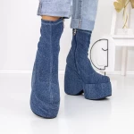 Kurze High Heels und 3MN1 -Plattform dunkelblau Mei