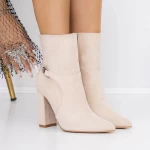Kurze Stiefel mit einer dicken Absatz 3xkk29 Beige | Mei