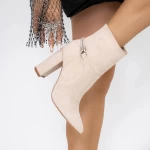 Kurze Stiefel mit einer dicken Absatz 3xkk29 Beige | Mei