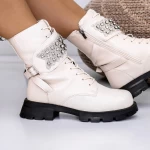 Frauenstiefel mit 2in15 Fur Beige | Mei