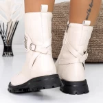 Frauenstiefel mit 2in15 Fur Beige | Mei