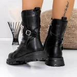 Frauenstiefel mit 2in15 Fell schwarz | Mei