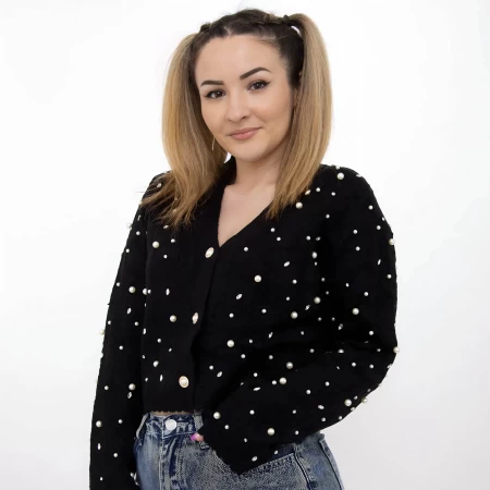 Frauen M967 Black Sweatshirt Kikiriki