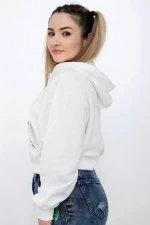 Frauen Sweatshirt L55191 Weiß | Kikiriki