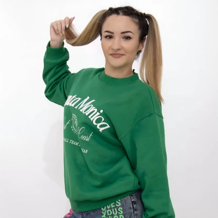 Frauen Sweatshirt TR22-10026 Grün | Kikiriki
