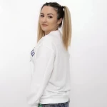 Frauen TR22-10026 White Sweatshirt Kikiriki