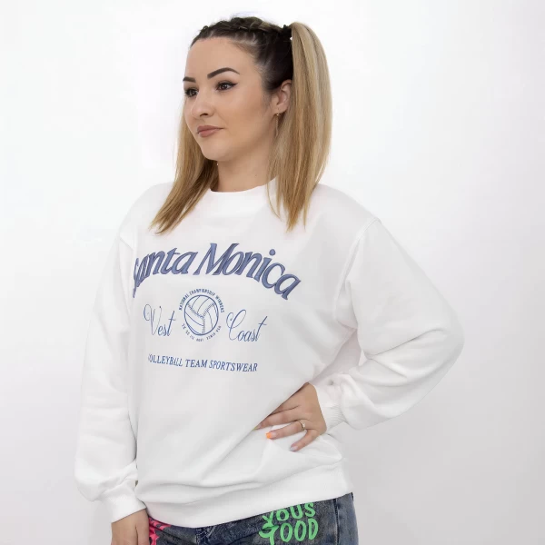 Frauen TR22-10026 White Sweatshirt Kikiriki