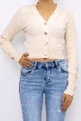 Frauen Sweatshirt DZ93023 Beige | Kikiriki